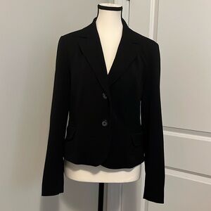 Rafaella Two Button Black Blazer